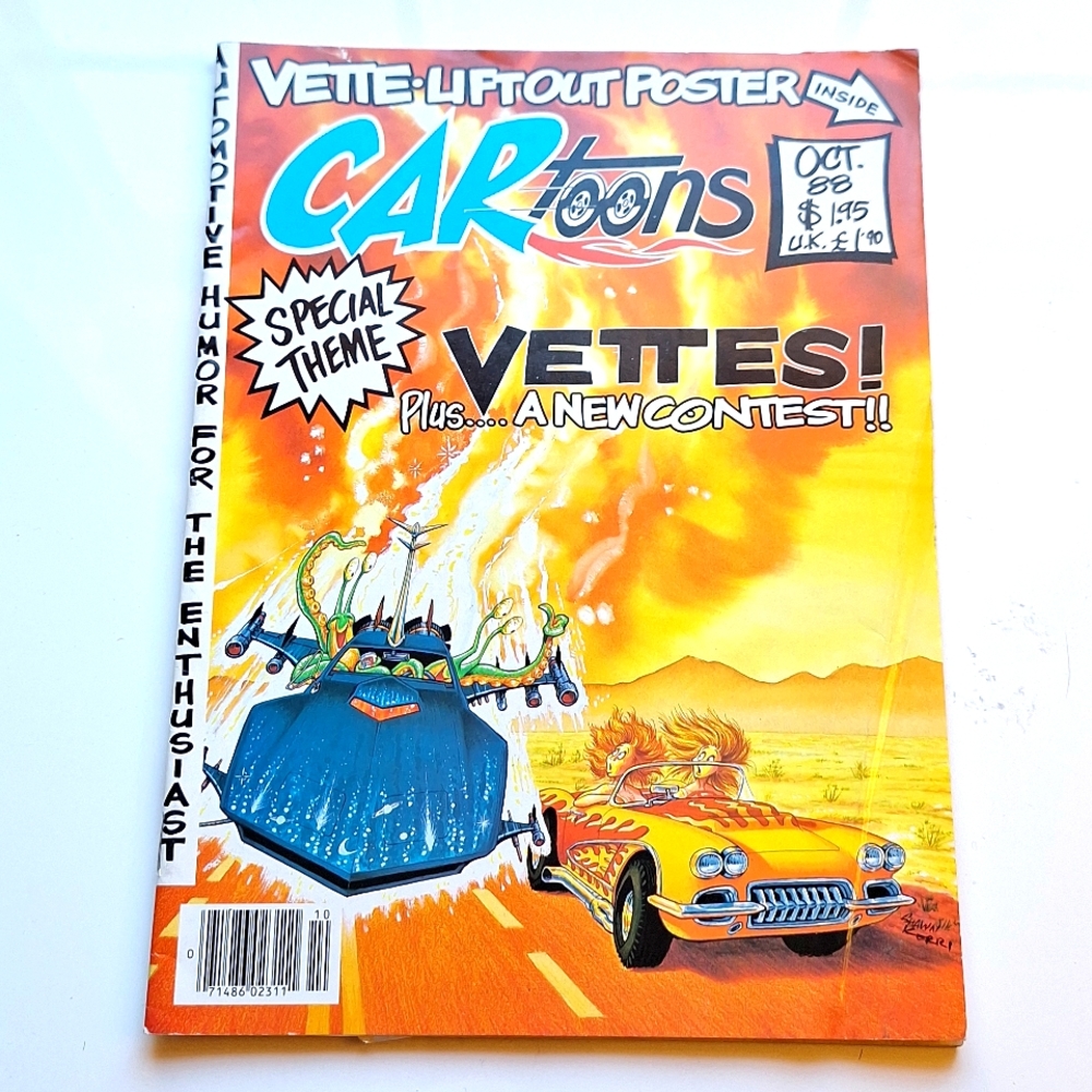 PETERSEN CARTOONS CAR TOONS OCT 1988 COMIC MAGAZINE